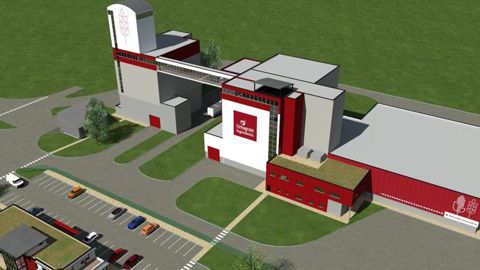 Le nouveau moulin aura une capacité de 350 t/jour et remplacera les deux moulins de blé déjà existants. © Limagrain Ingredients